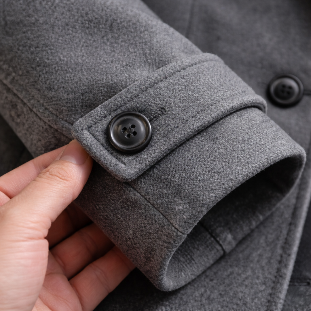 Élégant manteau en laine