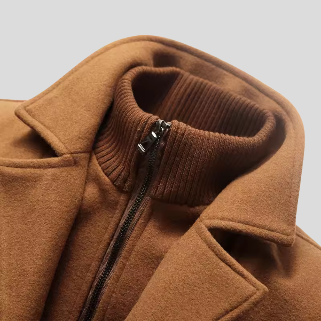 Élégant manteau en laine