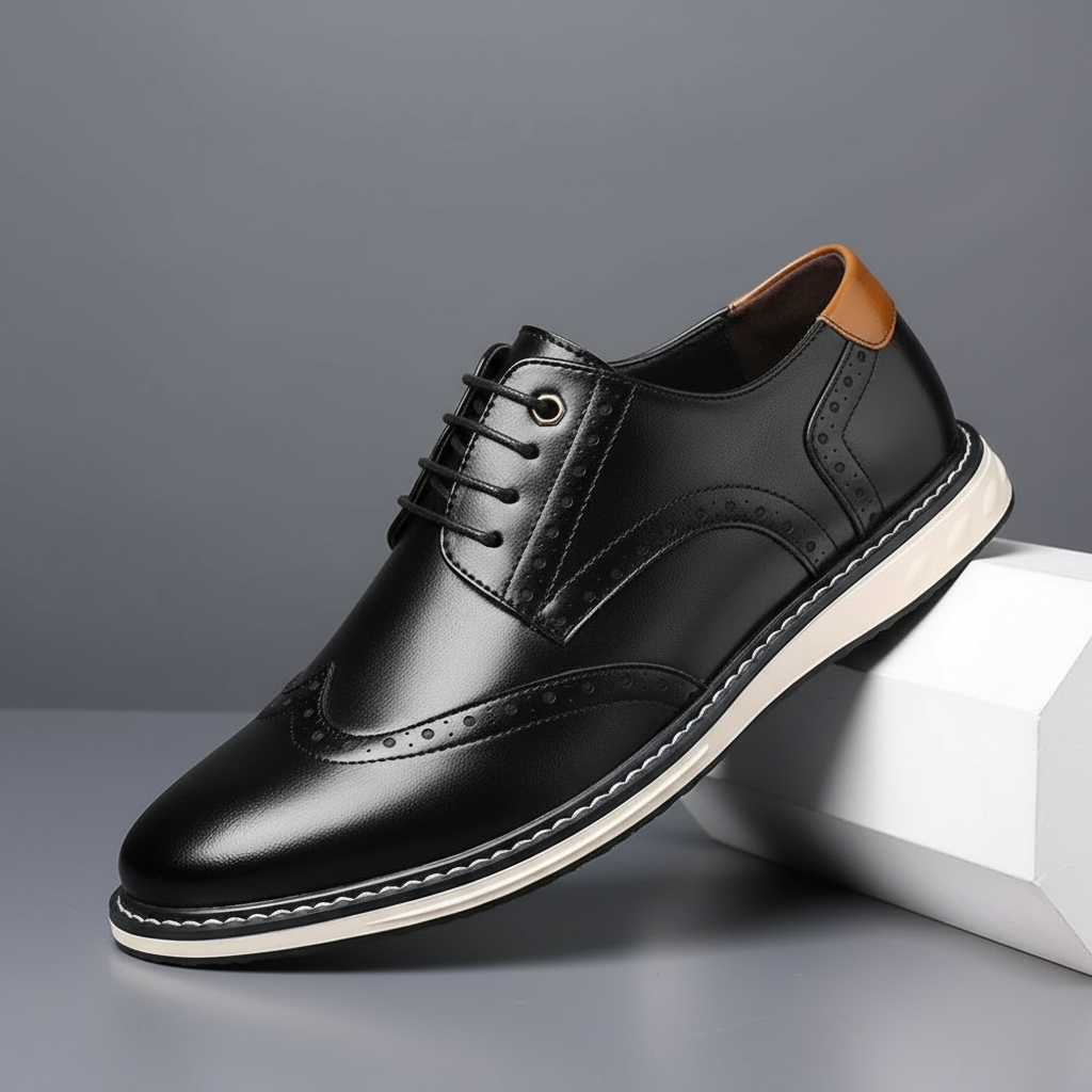 Élégantes chaussures Oxford en cuir