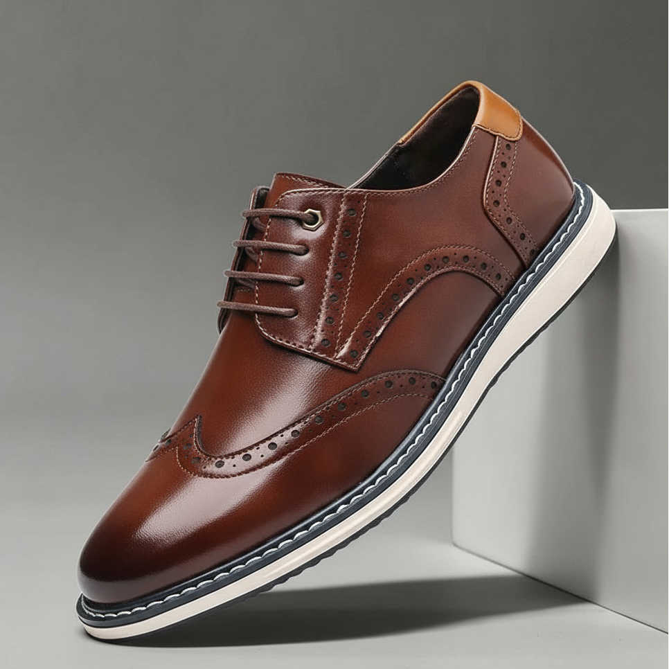 Élégantes chaussures Oxford en cuir