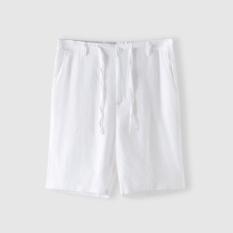Short en lin de haute qualité