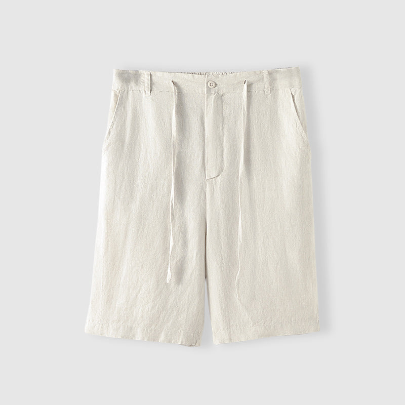 Short en lin de haute qualité