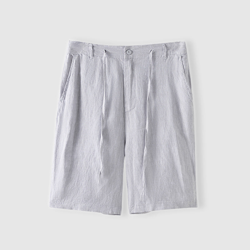 Short en lin de haute qualité