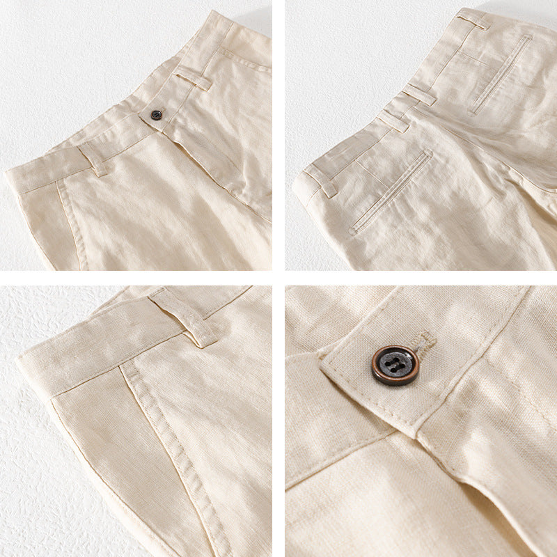 Pantalon en lin de qualité supérieure