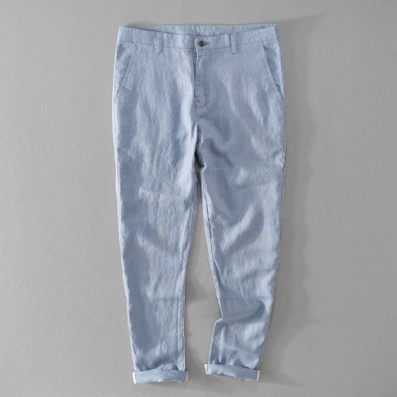 Pantalon en lin de qualité supérieure