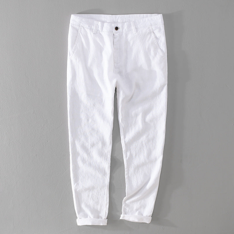 Pantalon en lin de qualité supérieure