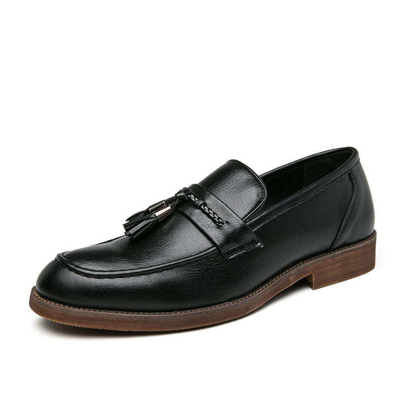 Mocassins à glands en cuir