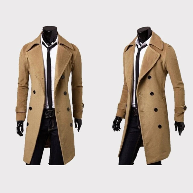 Trench-coat long et élégant