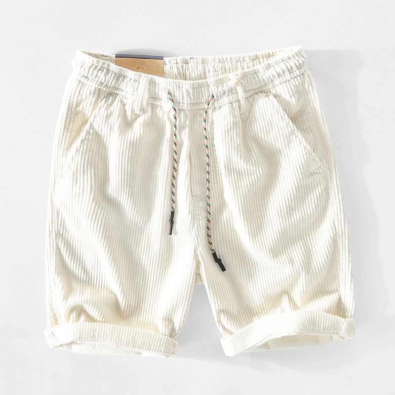 Short en velours côtelé