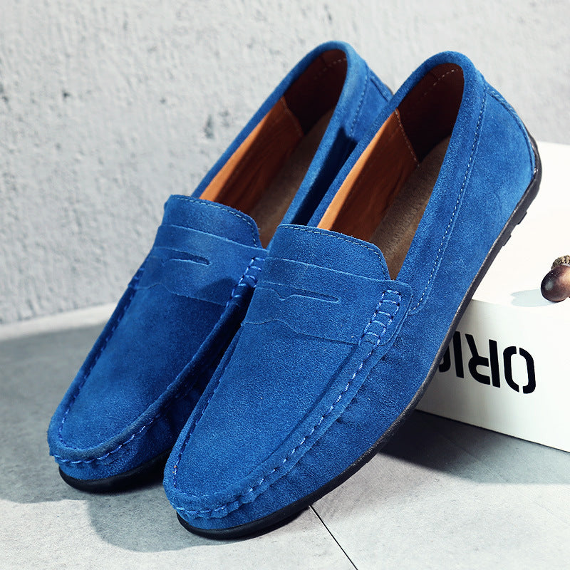 Mocassins rétro en daim pour hommes