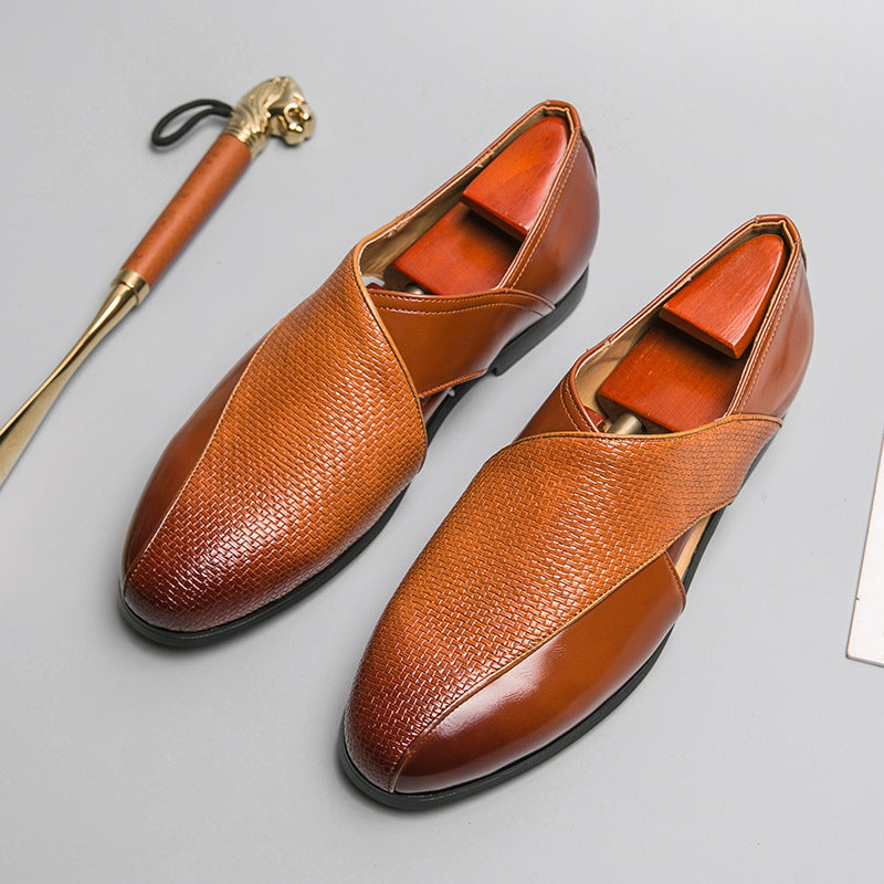 Mocassins en cuir vintage