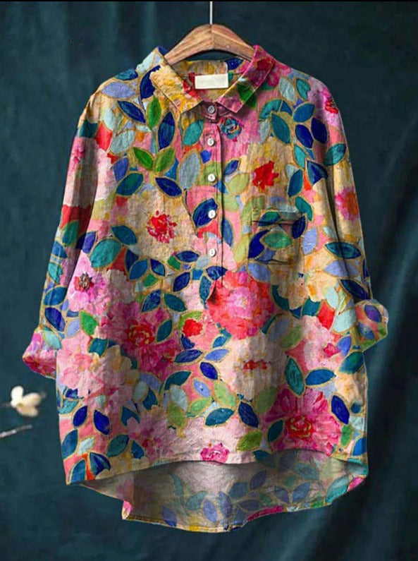 Blouse florale élégante