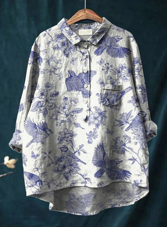 Blouse florale élégante