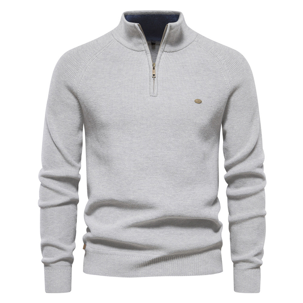 Pull zippé de luxe