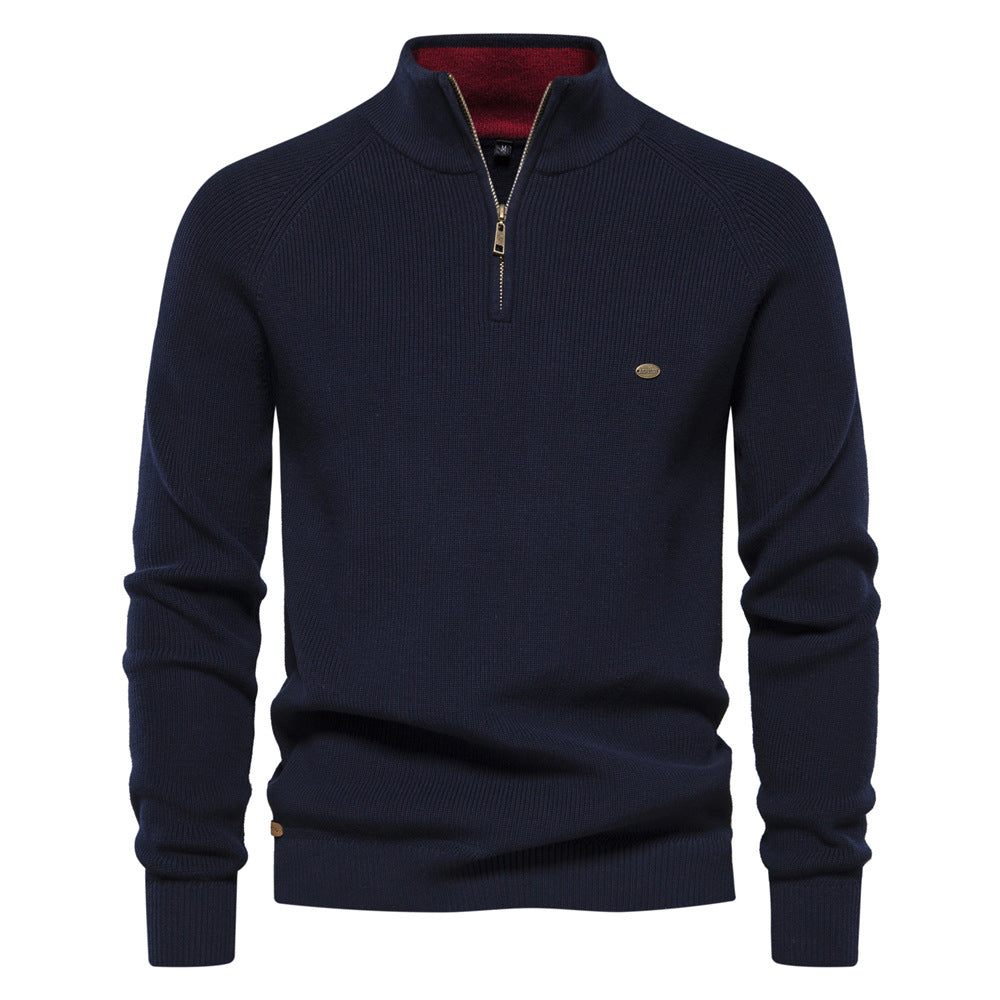 Pull zippé de luxe