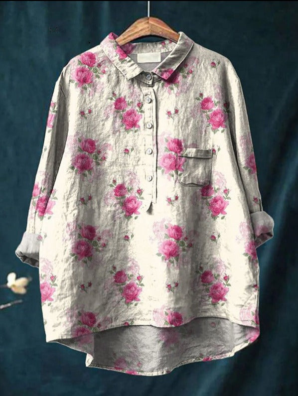 Blouse florale élégante