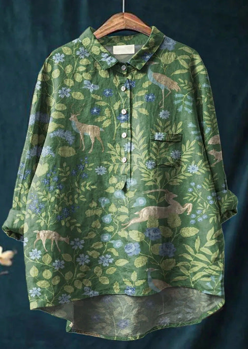 Blouse florale élégante