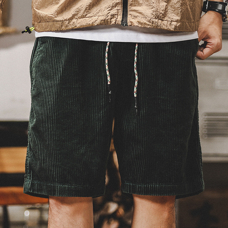 Short en velours côtelé