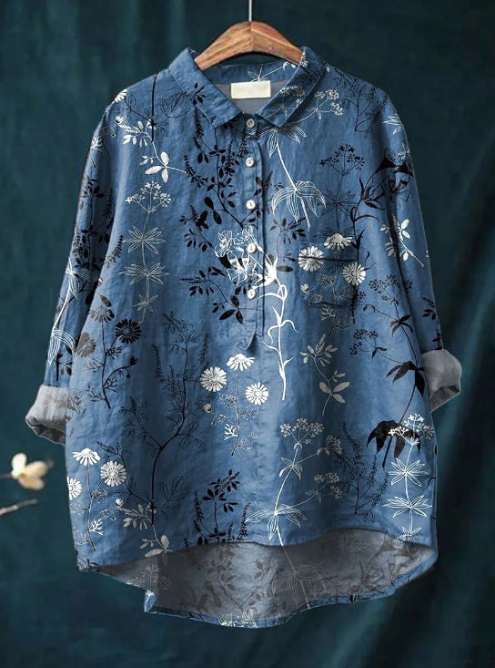 Blouse florale élégante