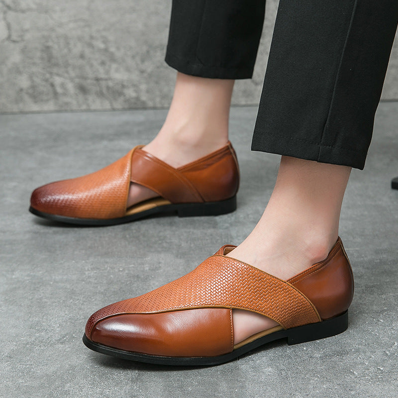 Mocassins en cuir vintage