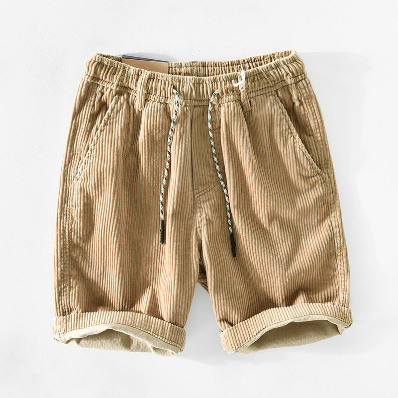 Short en velours côtelé