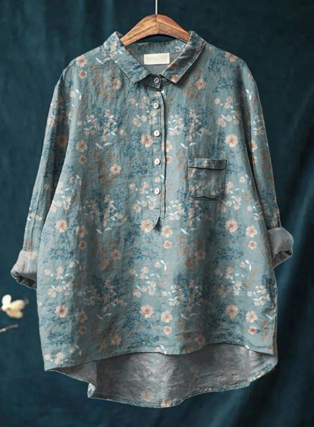 Blouse florale élégante