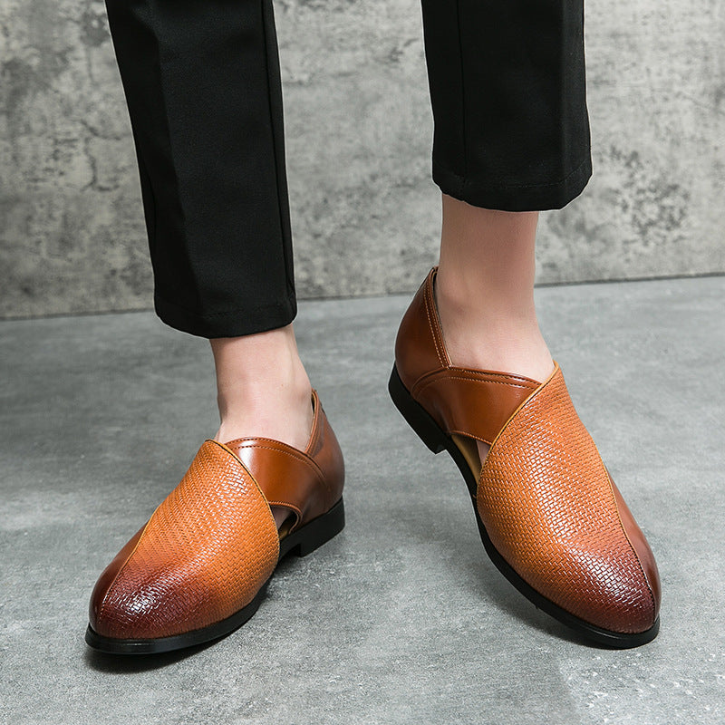 Mocassins en cuir vintage