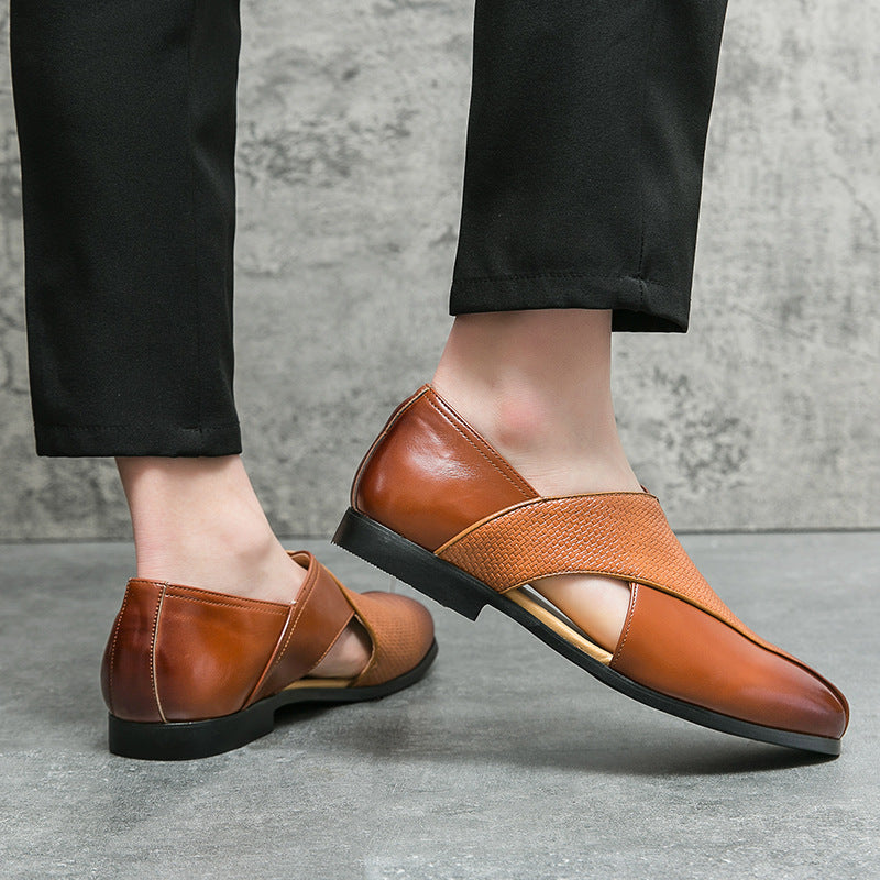 Mocassins en cuir vintage