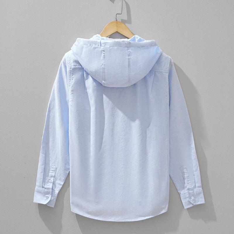 Sweat à capuche en lin