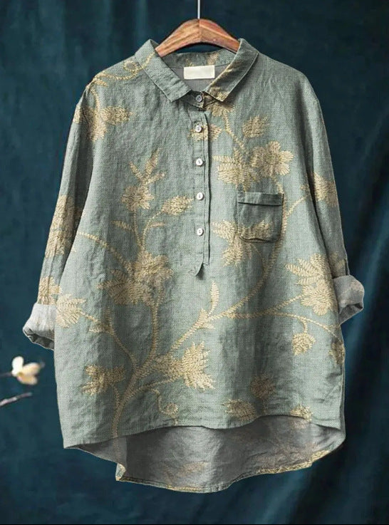 Blouse florale élégante
