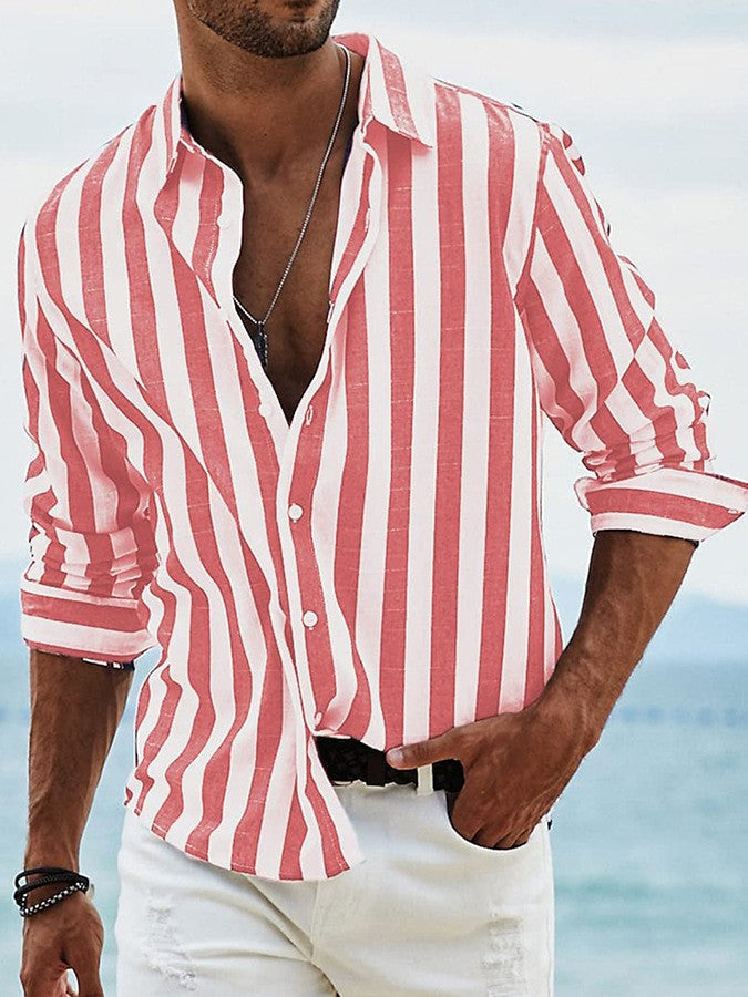 Chemise élégante à rayures