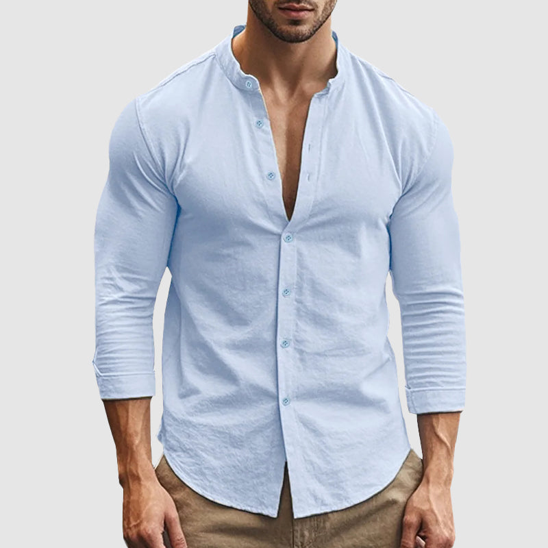 Chemise en lin respirant