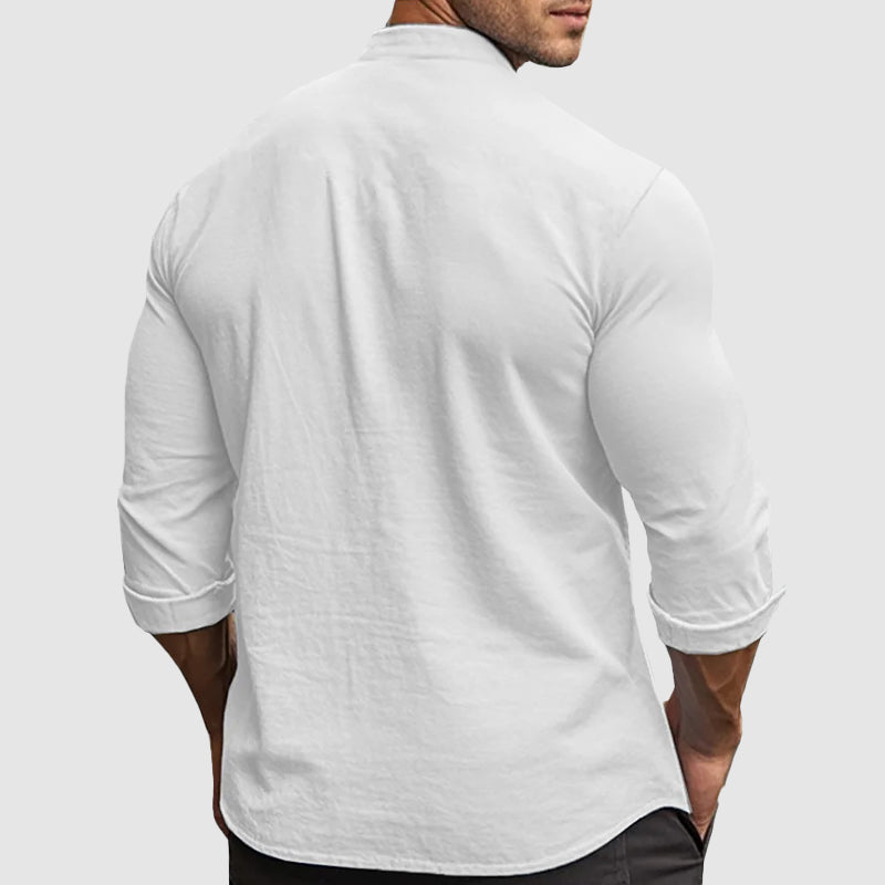 Chemise en lin respirant