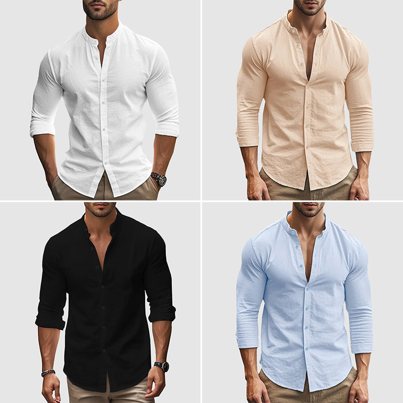 Chemise en lin respirant