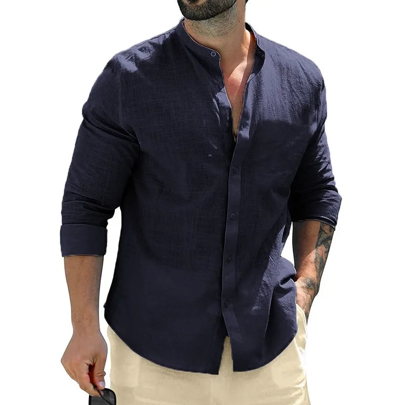 Chemise en lin pour hommes