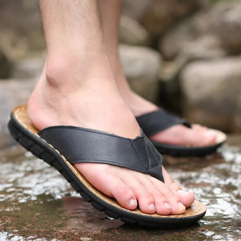 Sandales en cuir pour hommes