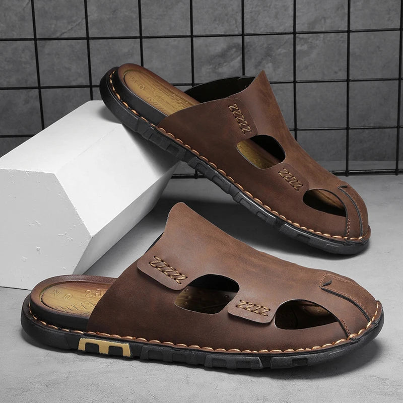 Sandales en cuir