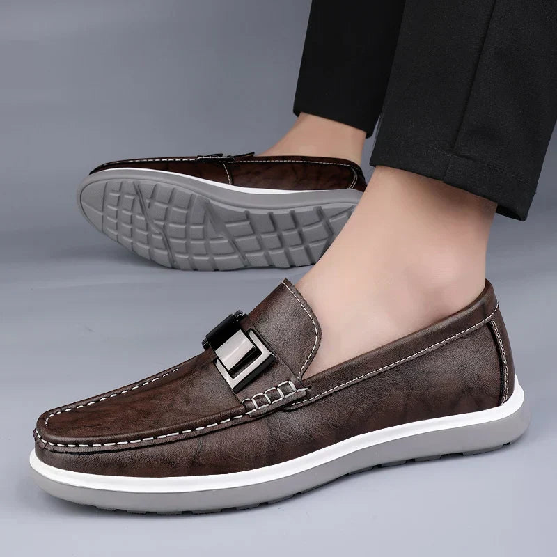 Mocassins en cuir de luxe