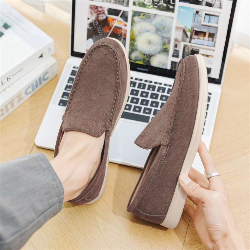 Mocassins décontractés en daim