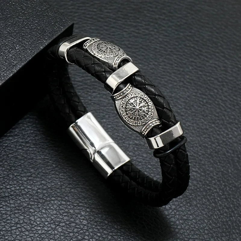 Symbole musical Bracelet en cuir pour homme