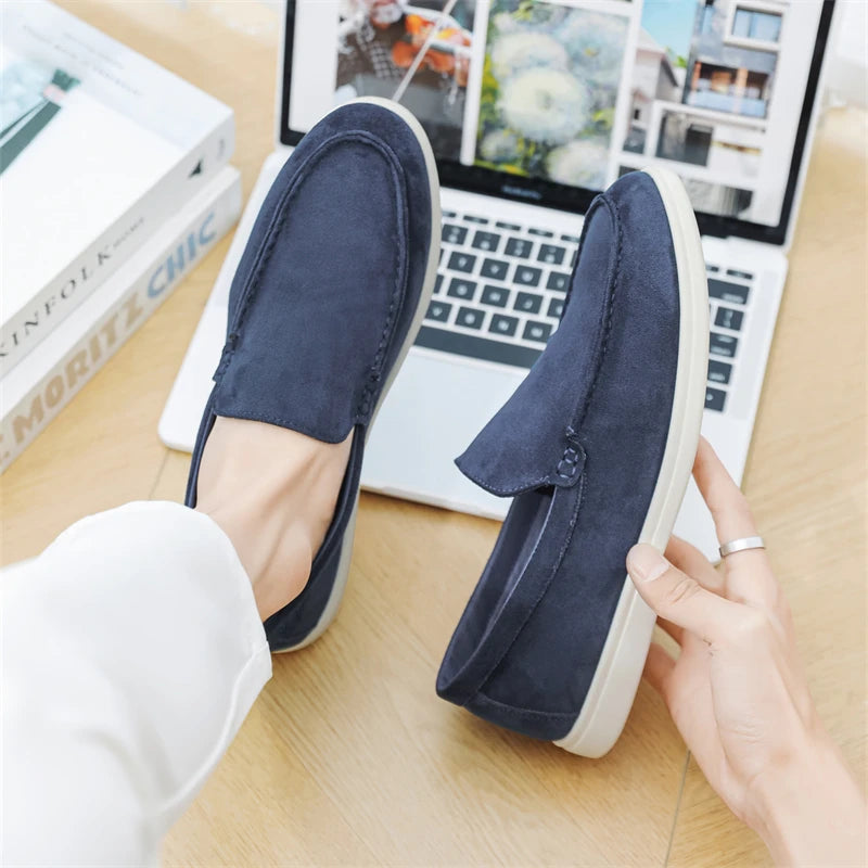 Mocassins décontractés en daim