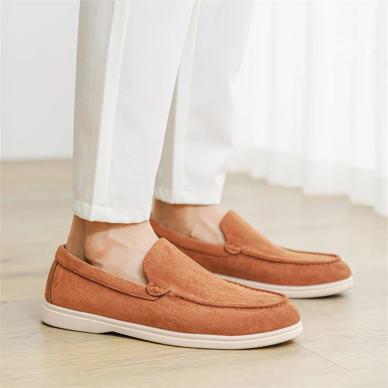 Mocassins décontractés en daim
