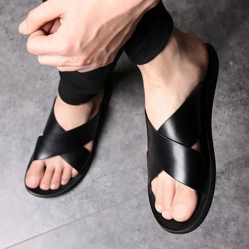 Sandales en cuir élégantes
