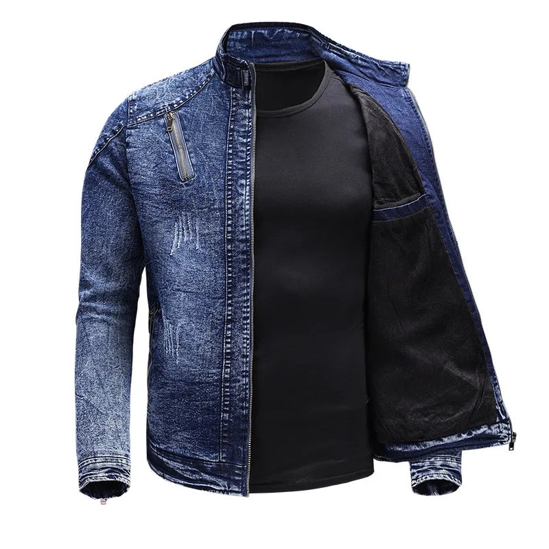 Veste de moto en denim
