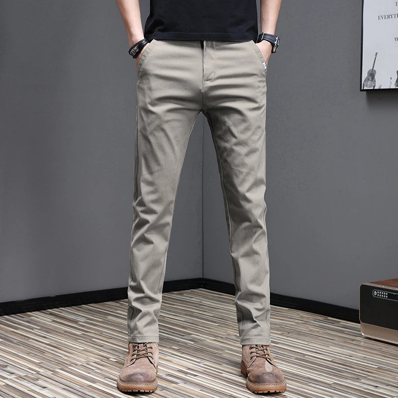 Pantalon en coton décontracté