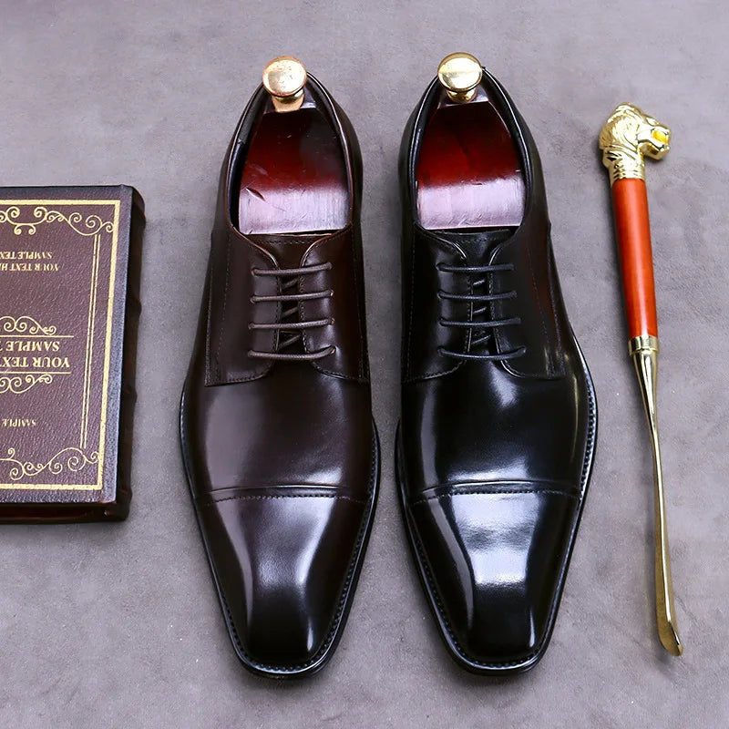 Chaussures d'affaires en cuir chic