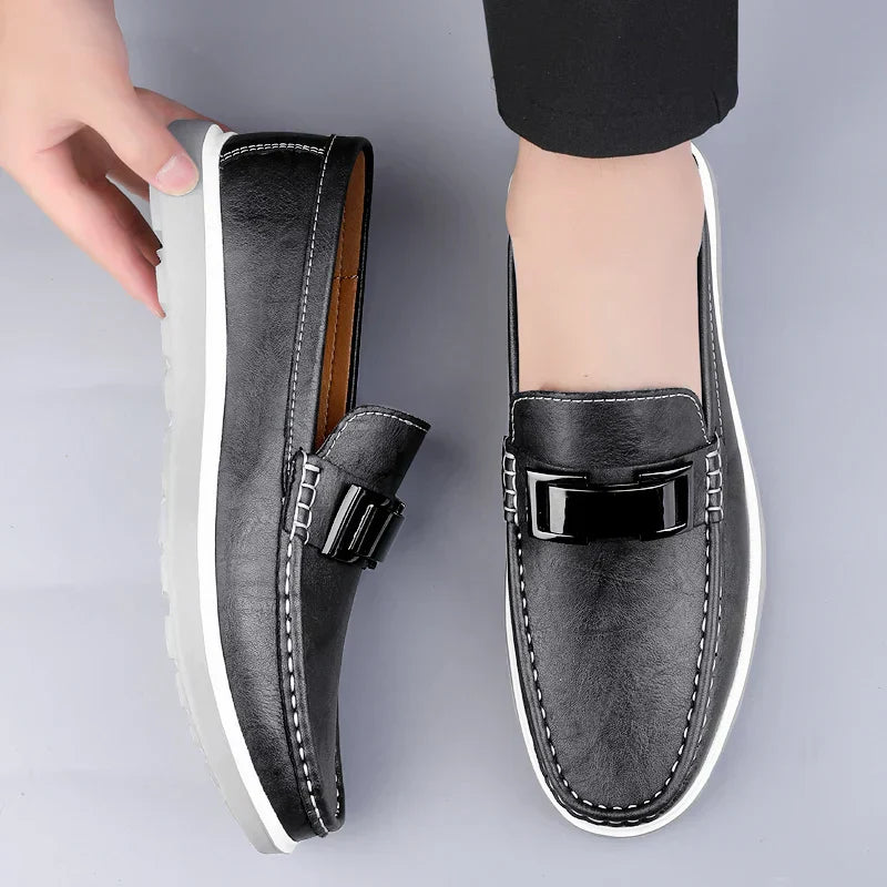 Mocassins en cuir de luxe