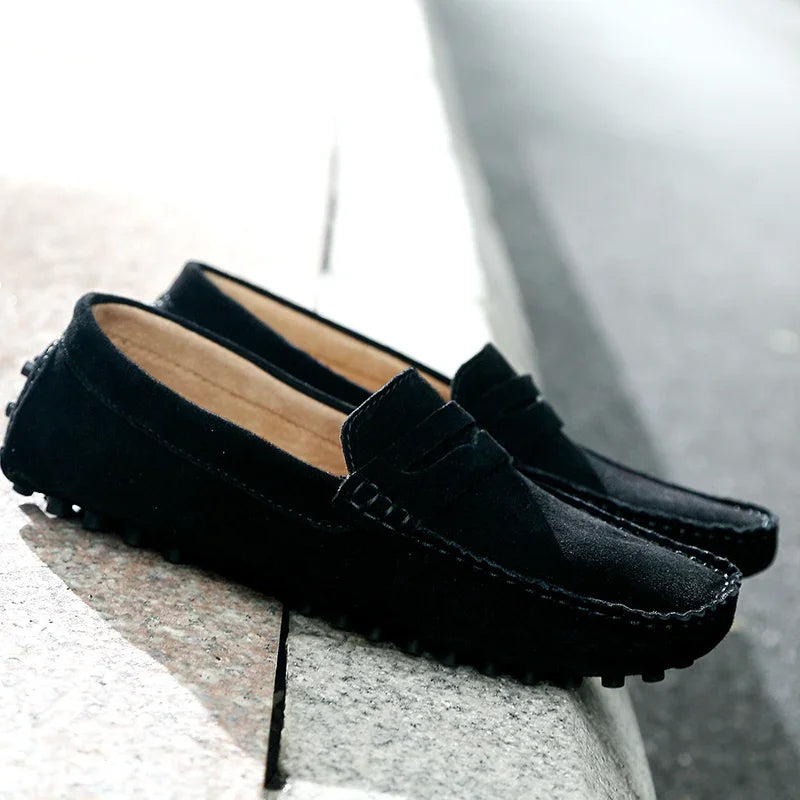 Mocassins décontractés en daim
