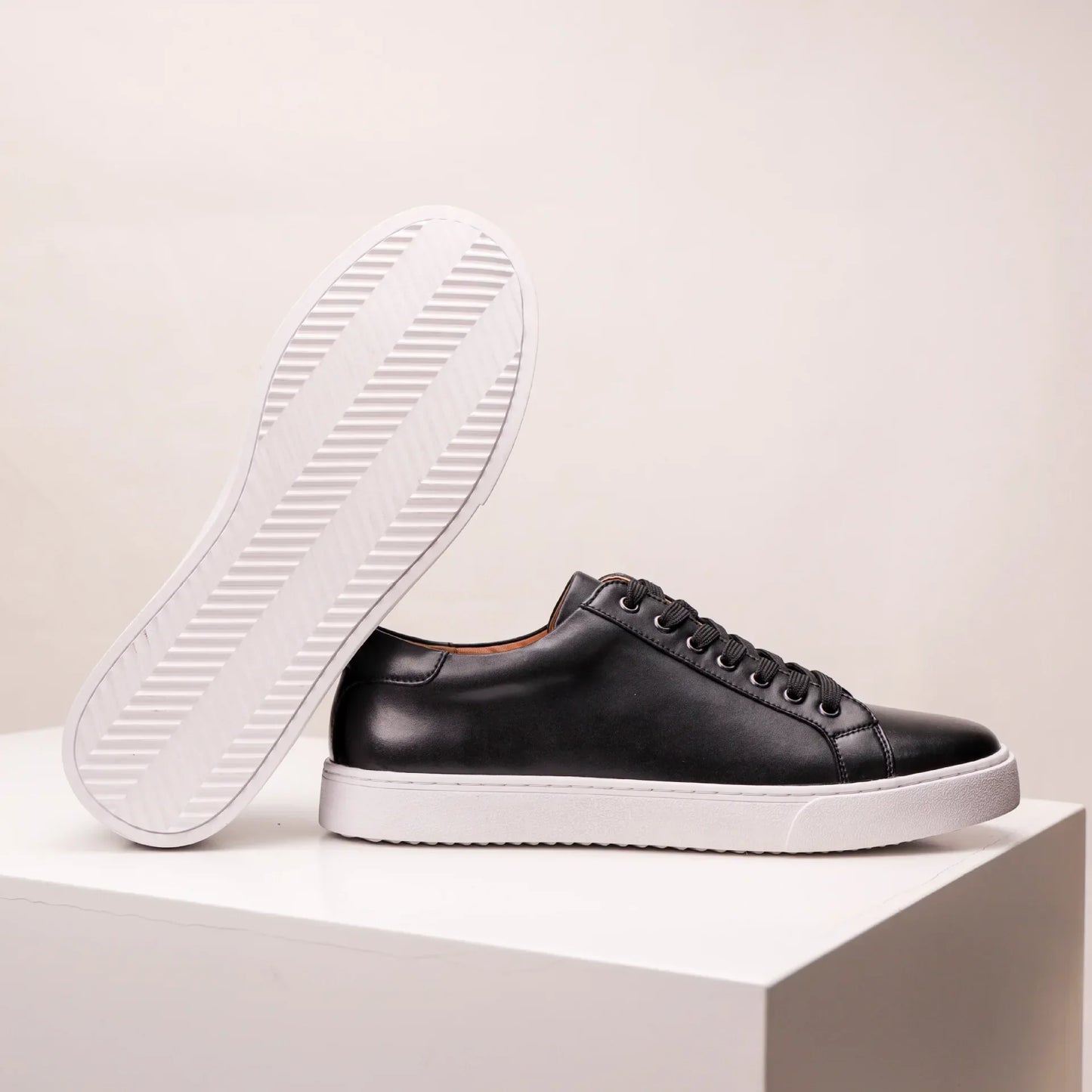 Baskets en cuir véritable