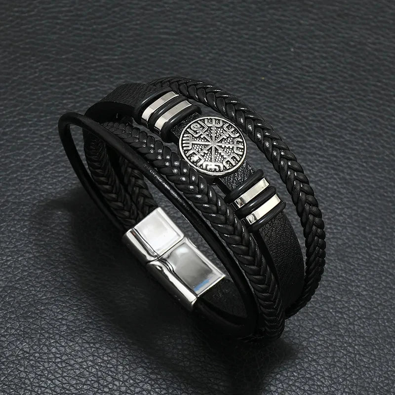 Symbole musical Bracelet en cuir pour homme